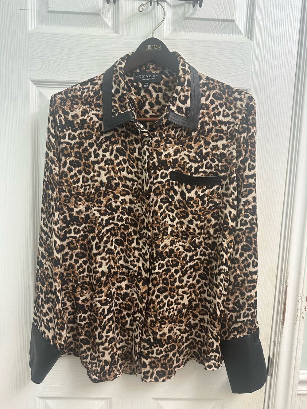 Laundry By Shelli Segal Leopard Print Blouse - Brown, Black, Cream